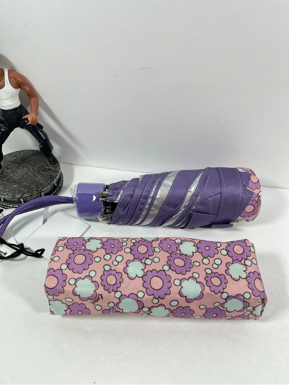 Coach Uv Protection Mini Umbrella in Floral Print Lily NWT